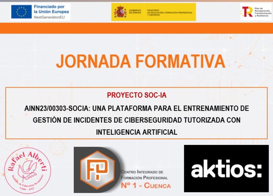 JORNADA FORMATIVA HERRAMIENTA SOCIA. 7 Y 8 DE MAYO